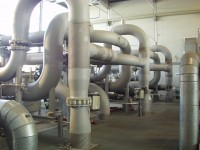 Turbo compressor, piping