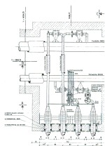 Fernwärmeausfädelung DN 200 kanalverlegt / DN 125 Stahlmantelrohr (Grundriß)