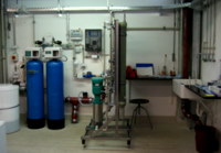 Wasseraufbereitungsanlage nach der Sanierung; Doppelenthärtungs- und Umkehrosmose-Anlage