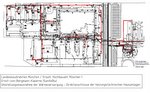 Trassenplan für Ernst-von-Bergmann-Kaserne und Verortung der Knotenpunktzentrale gemäß EW-Bau (2005)